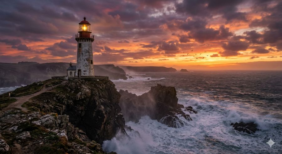 Lighthouse, standard prompt